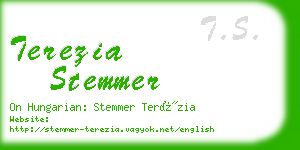 terezia stemmer business card